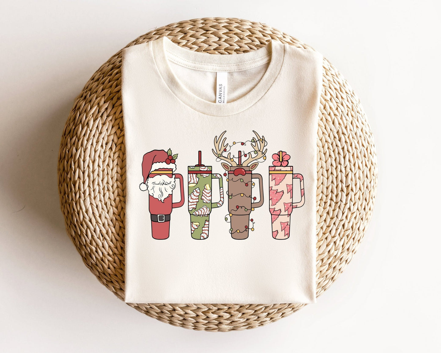 Funny Stanley Tumbler Cup Disorder Christmas Holiday Funny Sweatshirt - Squishy Cheeks