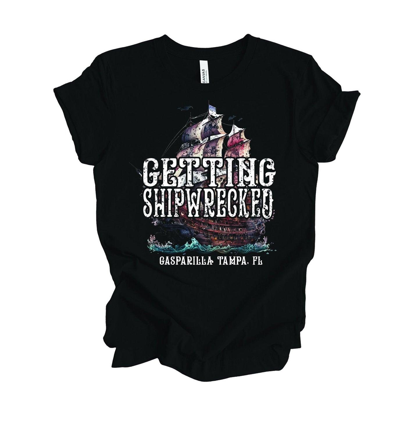 Getting Ship Wrecked Pirate Gasparilla Shirt Parade Boozy Pirate 2024 Men's Unisex Shirt - Squishy Cheeks
