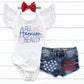 Girls 4th of July Outfit Red White Blue Leotard Patriotic Shirt Forth of July Baby Girl 4th of July Shirts Girls Patriotic Outfit - Squishy Cheeks