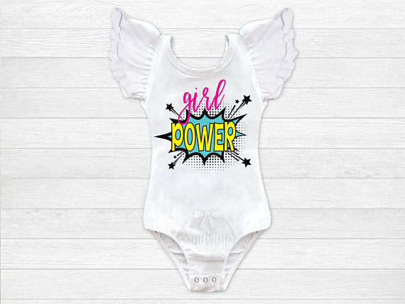 Girl's 80's Inspired Girl Power Top - Squishy Cheeks