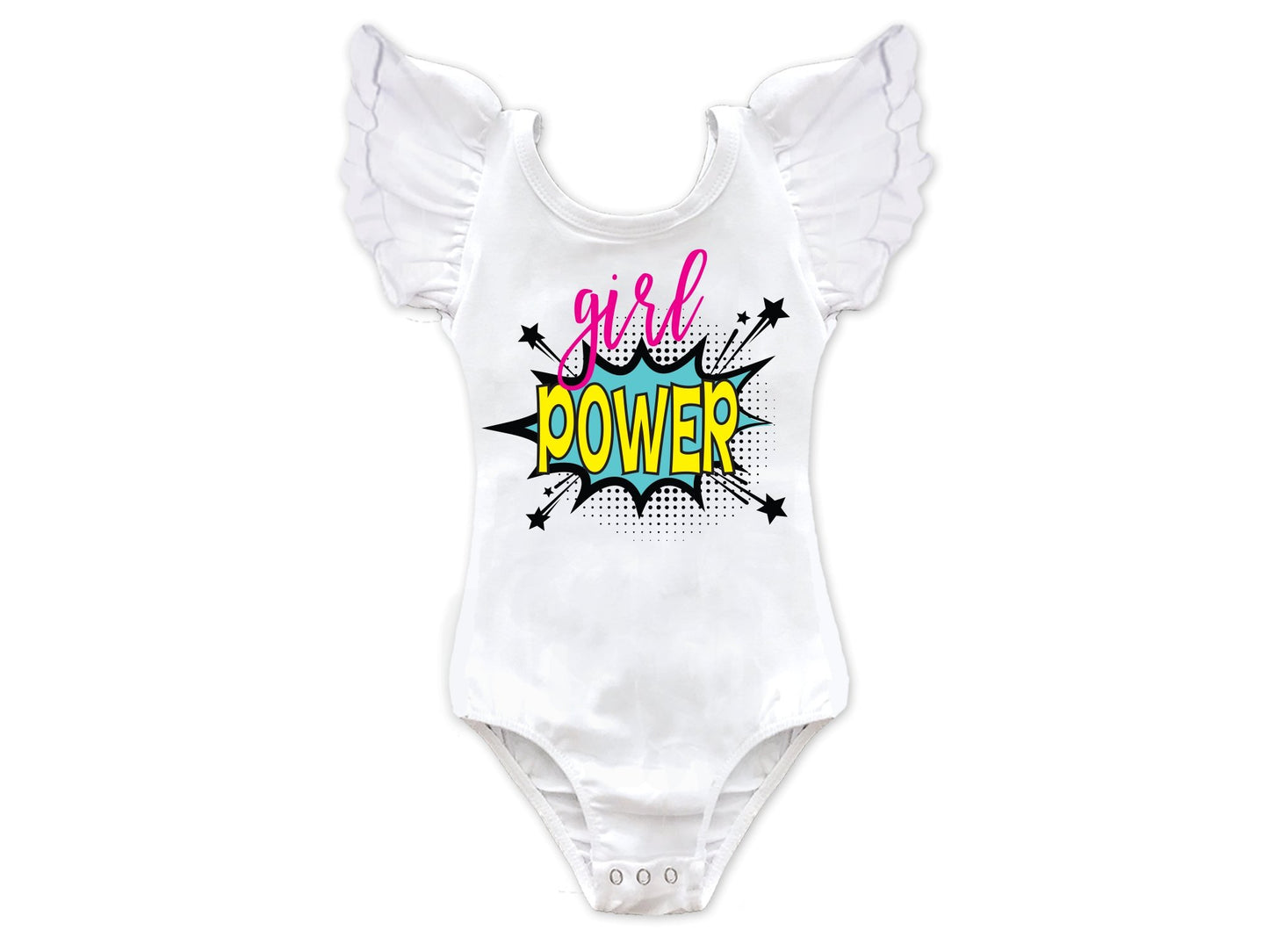 Girl's 80's Inspired Girl Power Top - Squishy Cheeks