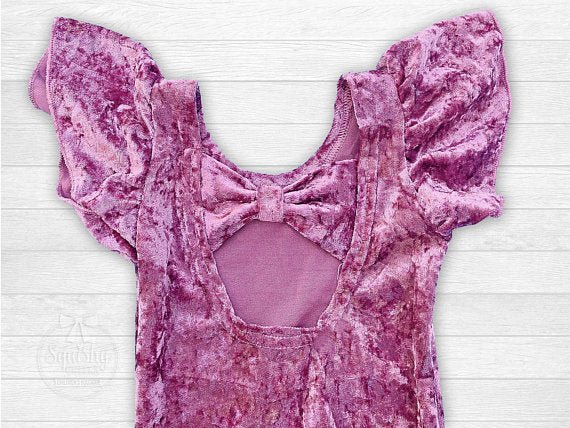 Girl's Crushed Velvet Beauty Outfit - Squishy Cheeks