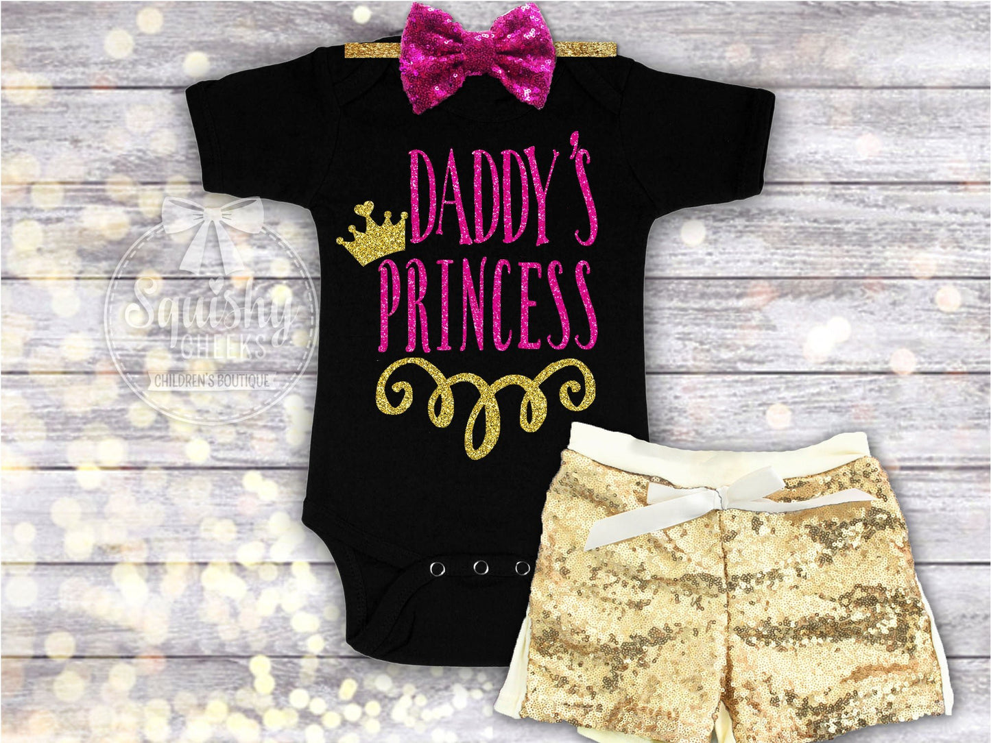 Girl's Daddy's Princess Outfit - Squishy Cheeks
