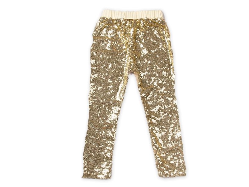 Girl's Gold Sequin Pants - Squishy Cheeks
