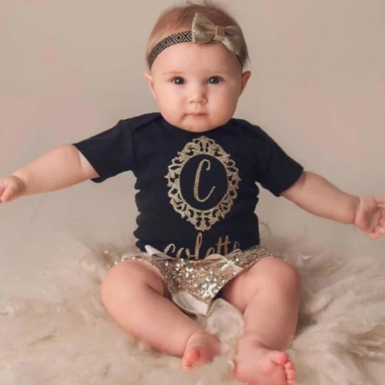 Girl's Gold Sequin Shorts - Squishy Cheeks