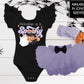 Girls Halloween 1st Birthday Outfit Personalized First Birthday Shirt Spooky One Shirt - Squishy Cheeks