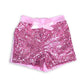 Girl's Light Pink Sequin Shorts - Squishy Cheeks