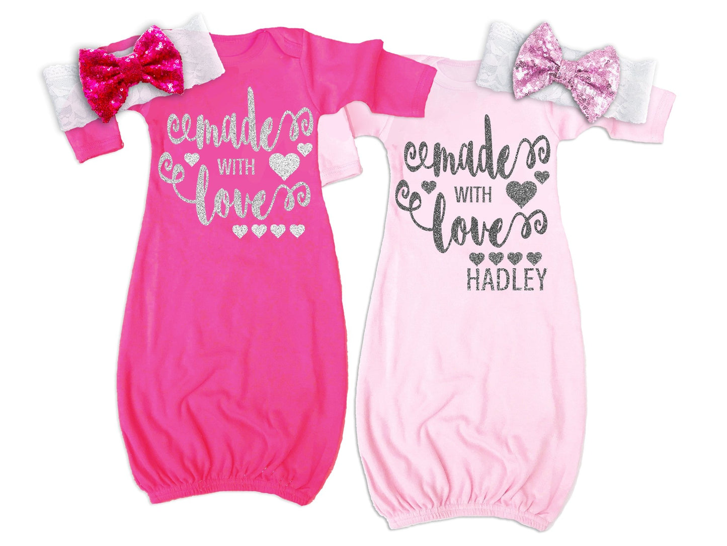 Girl's Made with Love Valentine's Day Gown - Squishy Cheeks