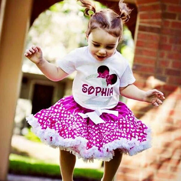 Girl's Mouse Birthday Top - Squishy Cheeks