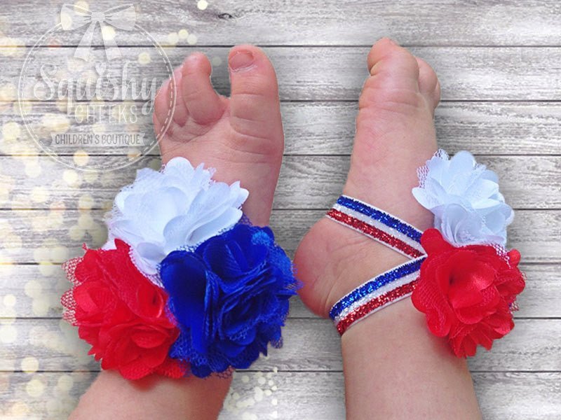 Girl's My 1st Fourth of July Top - Squishy Cheeks