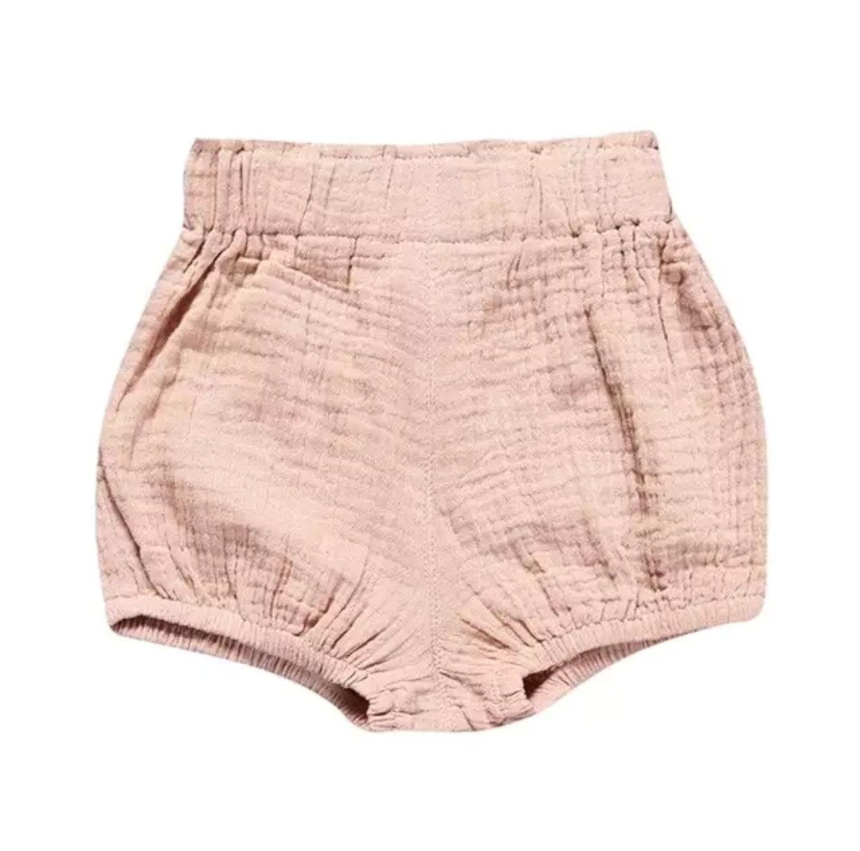 Girl's Peachy Pink Bubble Shorts - Squishy Cheeks
