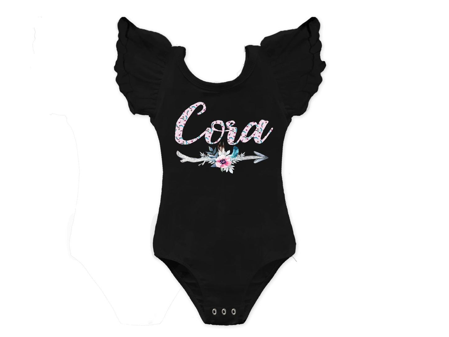 Girl's Personalized Boho Arrow Leotard - Squishy Cheeks