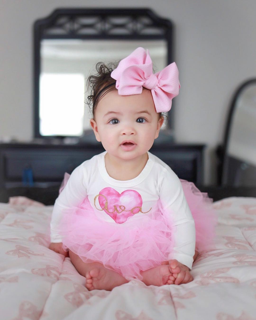 Girl's Personalized Heart Gold Name Dress - Squishy Cheeks