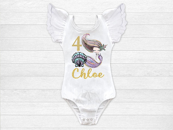 Girl's Personalized Mermaid Birthday Collection - Squishy Cheeks