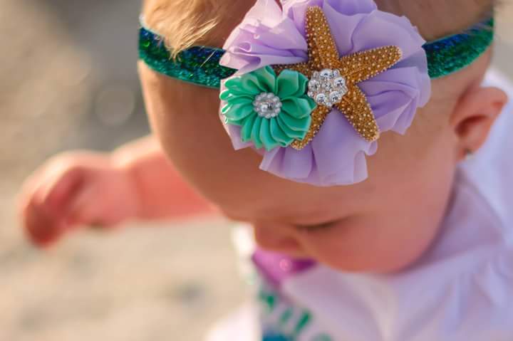 Girl's Personalized Mermaid Bloomer Birthday Outfit - Squishy Cheeks