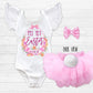 Girl's Personalized My 1st Easter Outfit - Squishy Cheeks