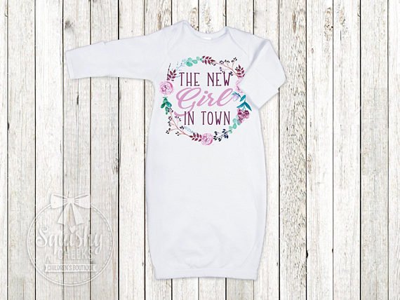 Girl's Personalized New Girl In Town Top - Squishy Cheeks