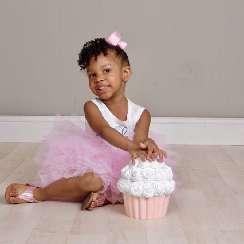 Girl's Pink and Silver Birthday Girl Dress - Squishy Cheeks