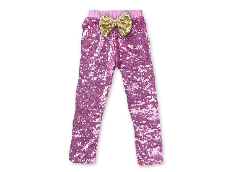 Girl's Pink Sequin Pants - Squishy Cheeks