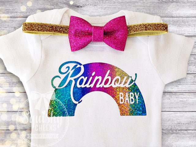 Girl's Rainbow Baby Top - Squishy Cheeks