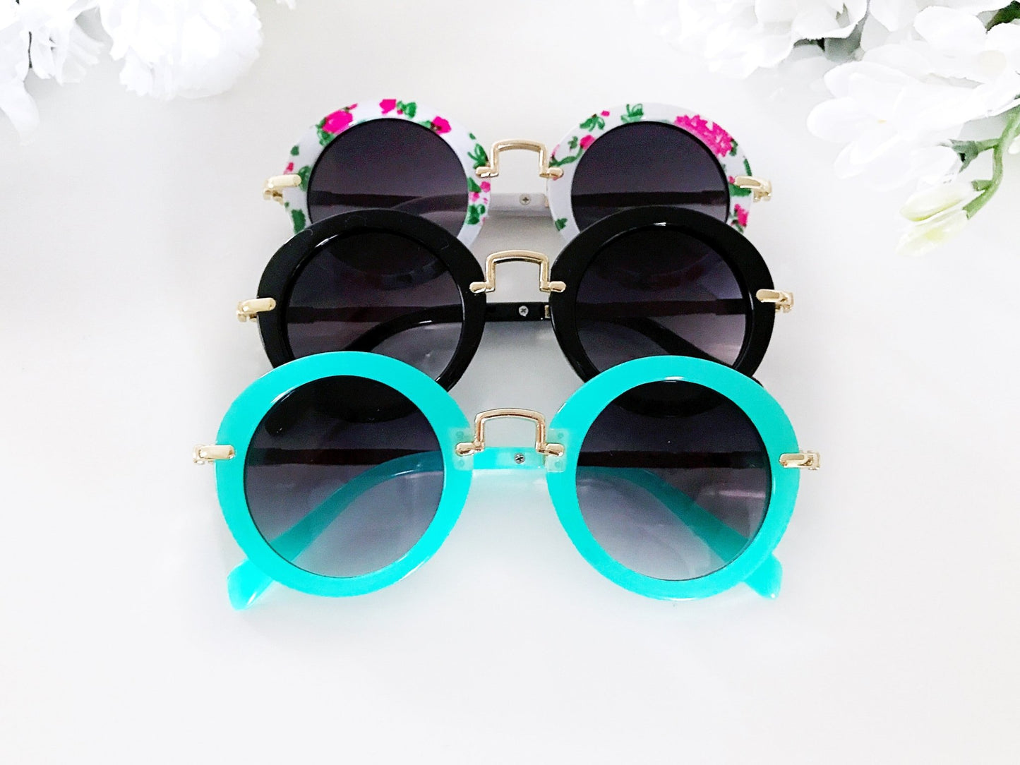 Girl's Round Sunglasses - Squishy Cheeks