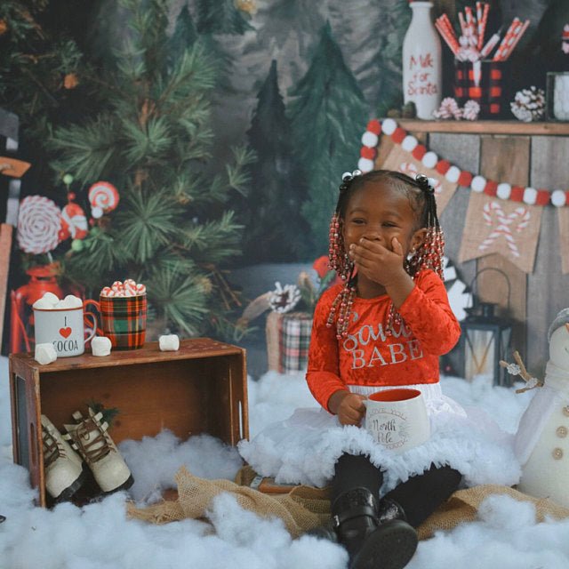 Girls Santa Babe Red Velvet Christmas Outfit - Squishy Cheeks
