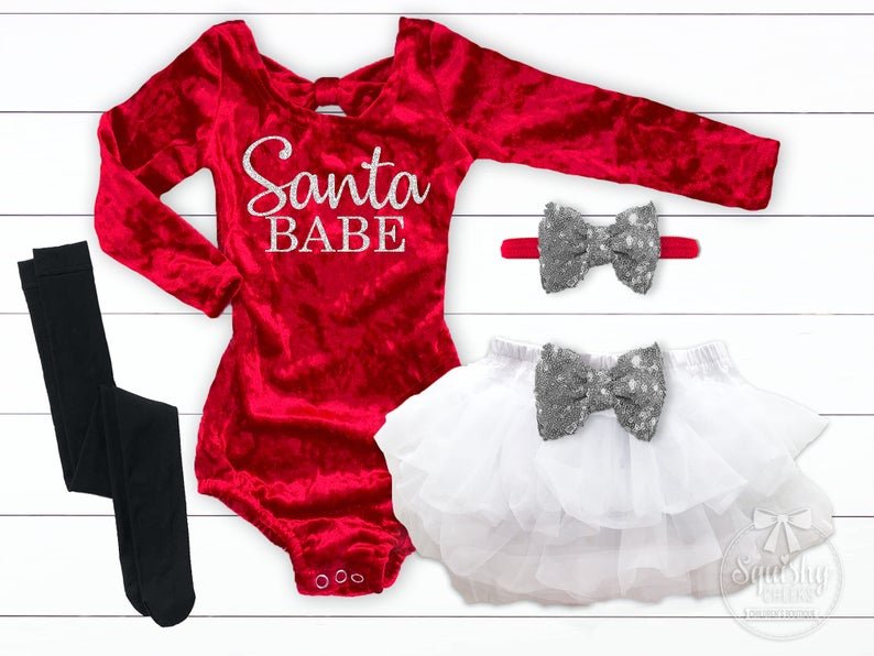 Santa baby outlet girl outfit