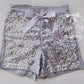 Girl's Silver Sequin Shorts - Squishy Cheeks