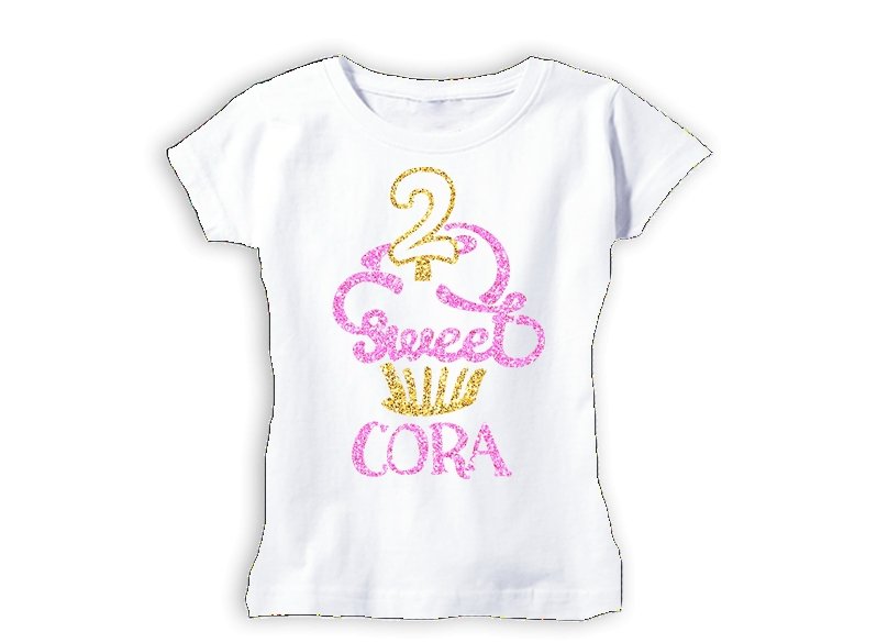 Girl's Two Sweet 2nd Birthday Top - Squishy Cheeks