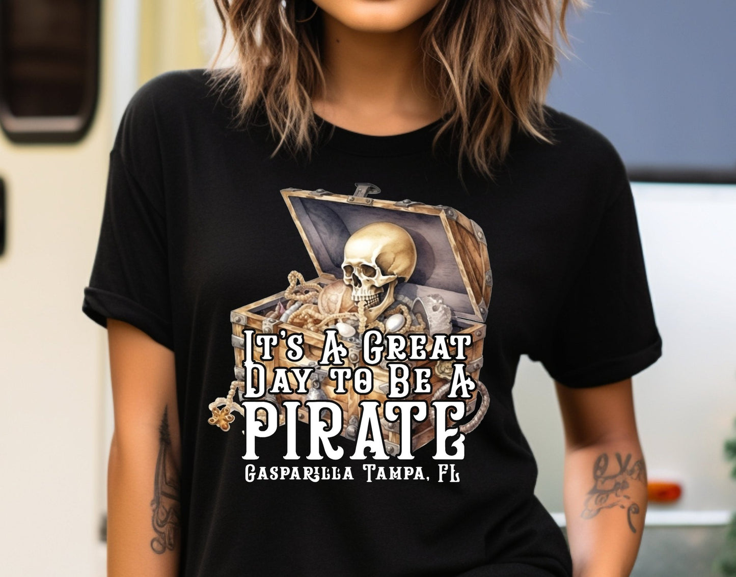 Great Day To Be A Pirate Gasparilla Shirt Gasparilla Parade Tampa Bay Boozy Pirate Festival 2024 Men's Unisex Shirt - Squishy Cheeks