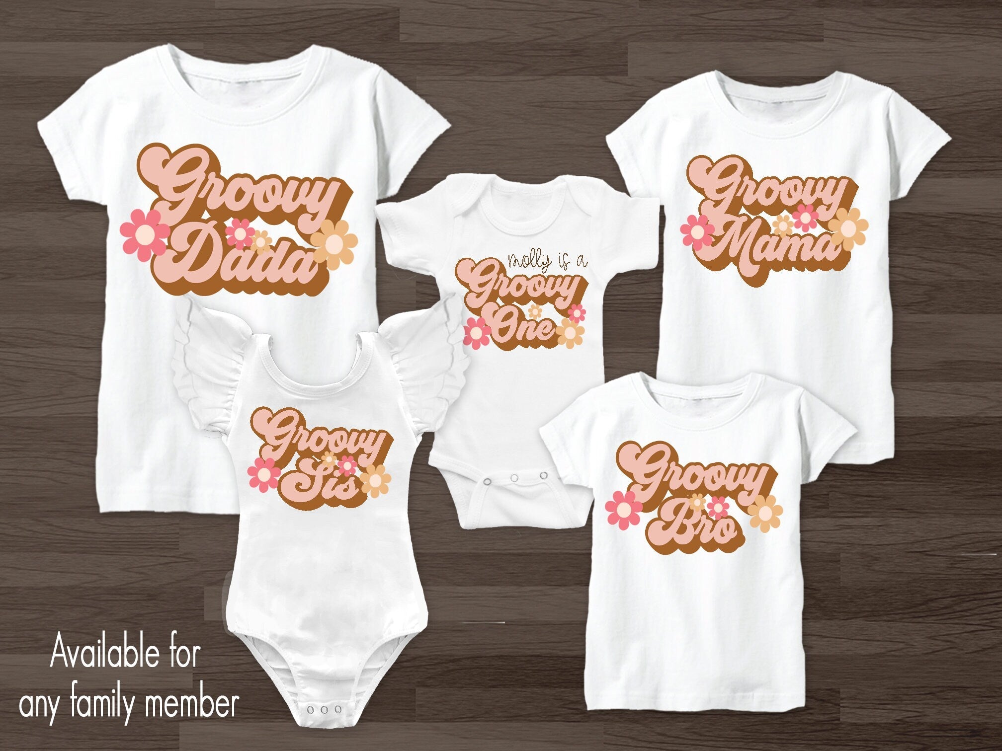 Groovy Family Shirts Groovy Mom Groovy Dad Groovy Bro Groovy Sis Shirt –  Squishy Cheeks