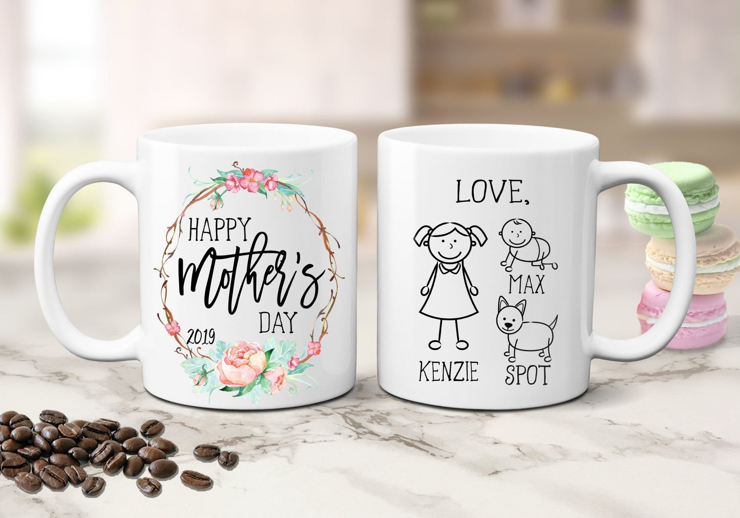 Happy Mother's Day Customized Family Mug - Squishy Cheeks