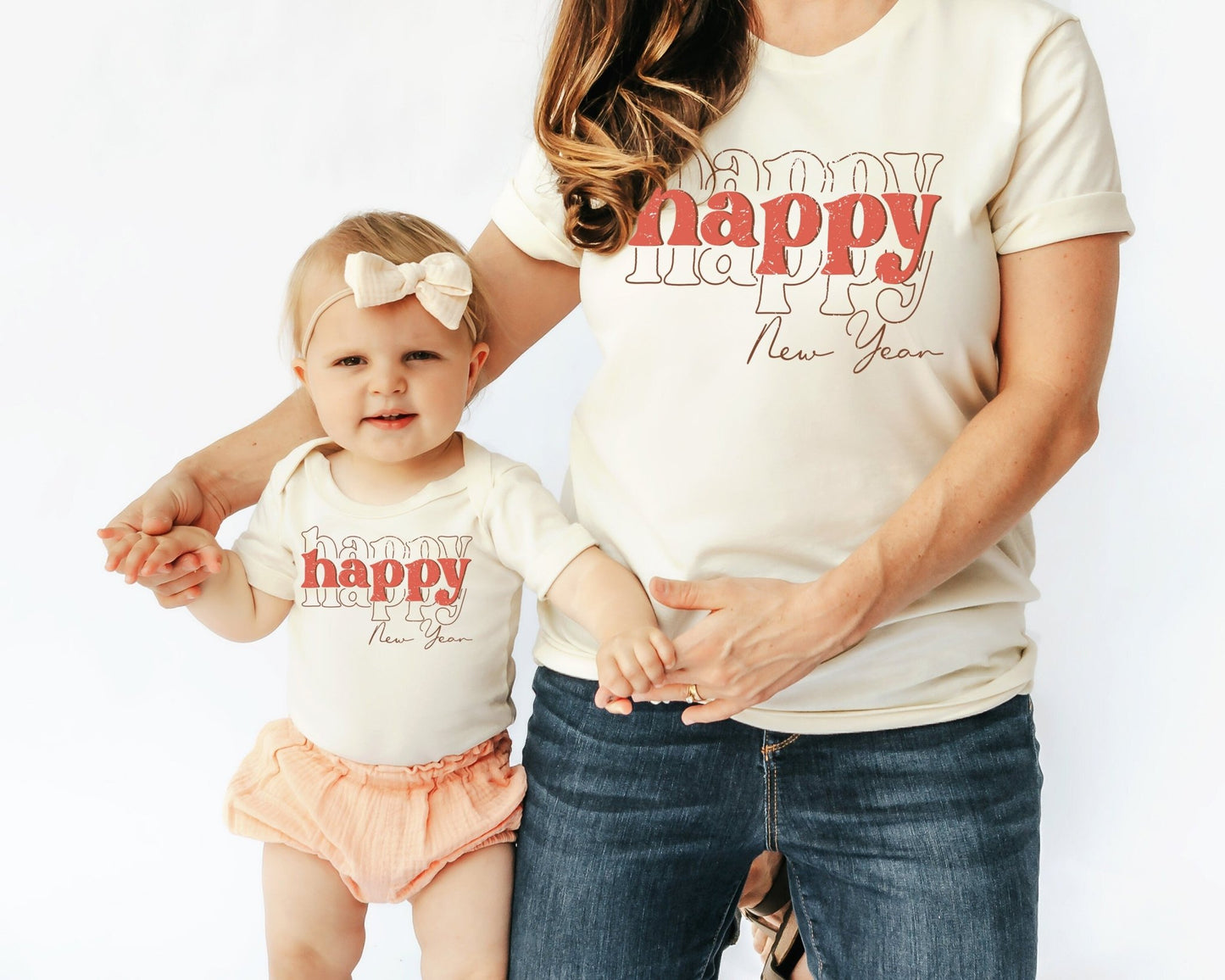 Happy New Years 2023 Matching Mom Kids Shirts NYE Sweatshirts New Years Eve Mother Daughter Son - Squishy Cheeks
