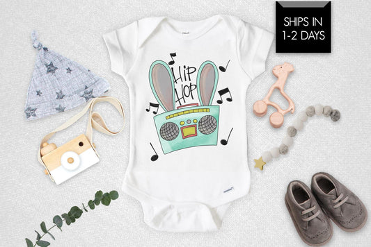 Hip Hop Funny Easter Baby Onesie® - Squishy Cheeks