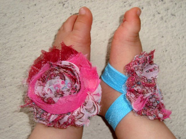 Hot Pink Peacock and Blue Piggy Petals - Squishy Cheeks