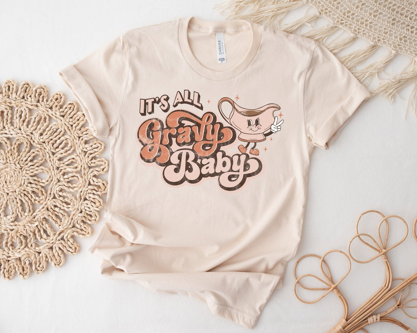 It's All Gravy Baby Fall Sweatshirt Baby Romper - Squishy Cheeks