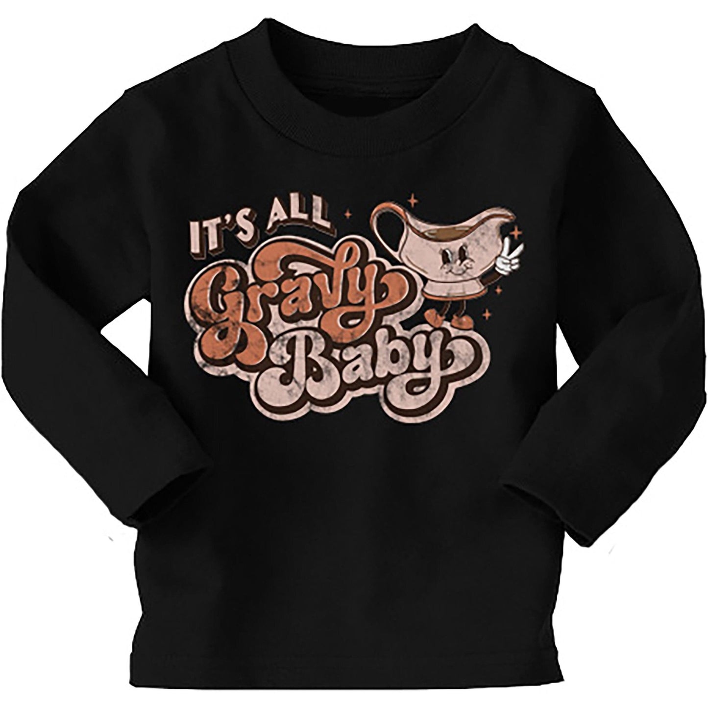 It's All Gravy Baby Fall Sweatshirt Baby Romper - Squishy Cheeks