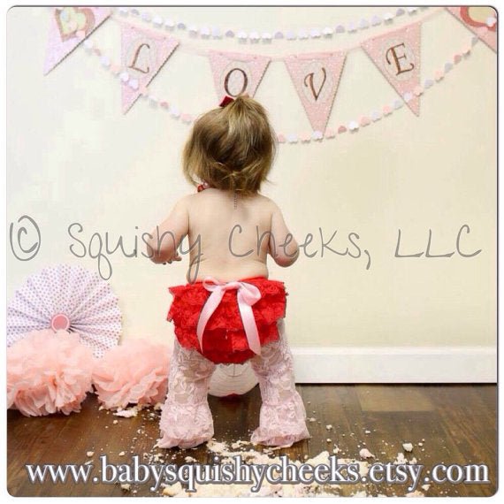 Lace Bloomers w/ Bow - Squishy Cheeks