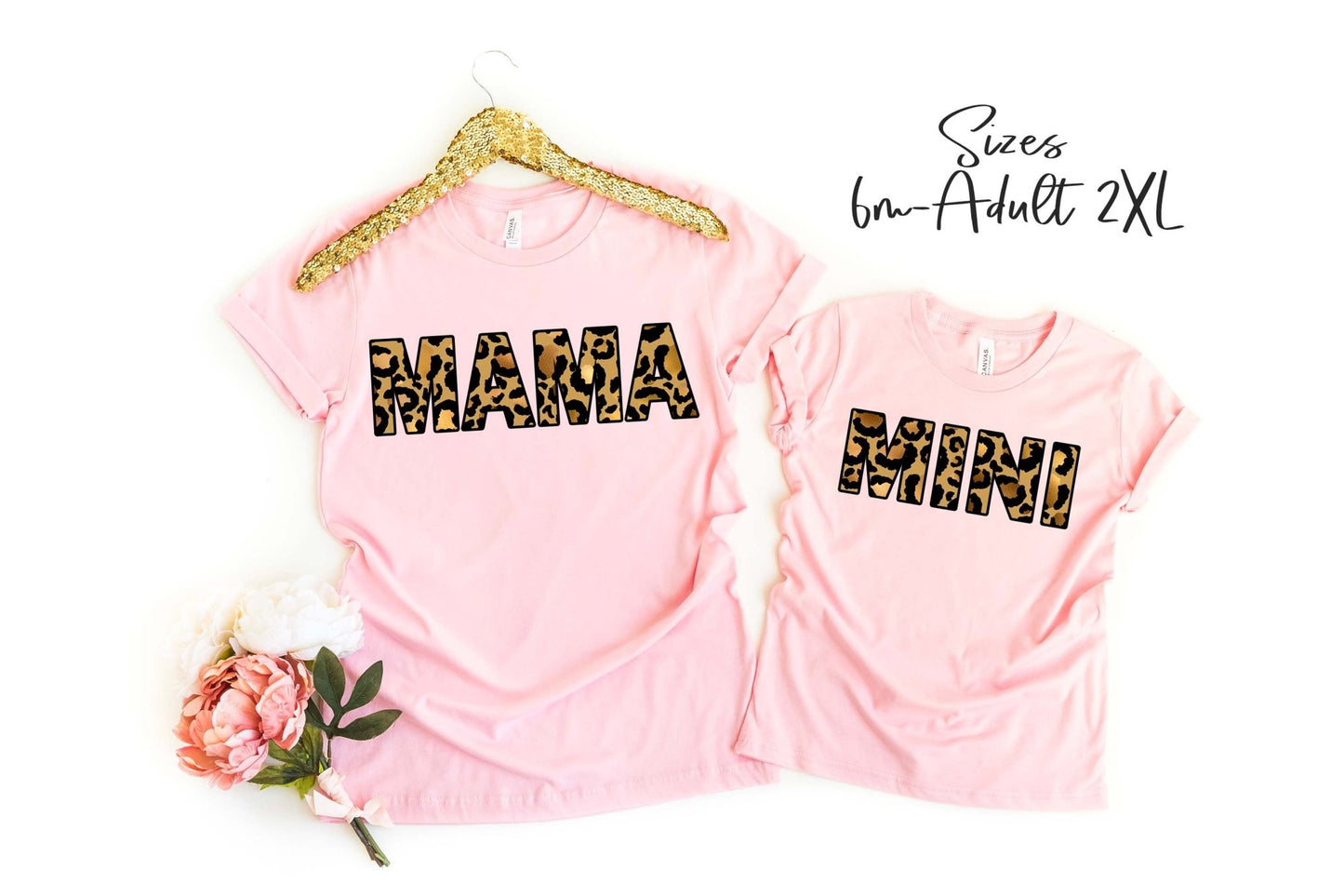 Leopard Print Mama Mini Matching Tops - Squishy Cheeks