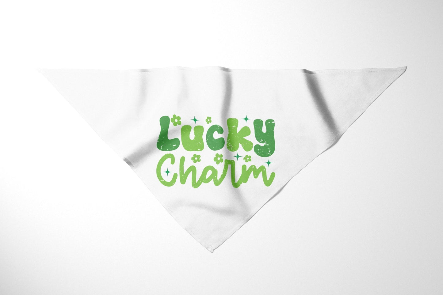 Lucky Charm Funny St. Patrick's Day Dog Bandana Scarf - Squishy Cheeks