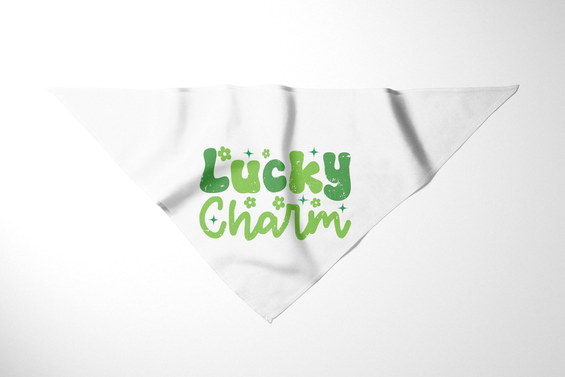 Lucky Charm Funny St. Patrick's Day Dog Bandana Scarf - Squishy Cheeks