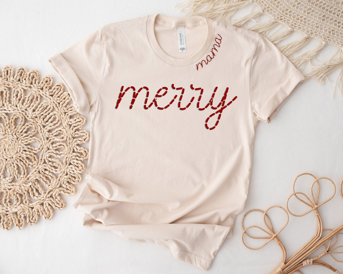 Merry Mama Matching Mom Kids Christmas Top - Squishy Cheeks
