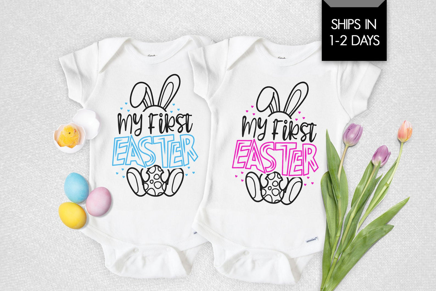 My First Easter Newborn Baby Onesie® - Squishy Cheeks