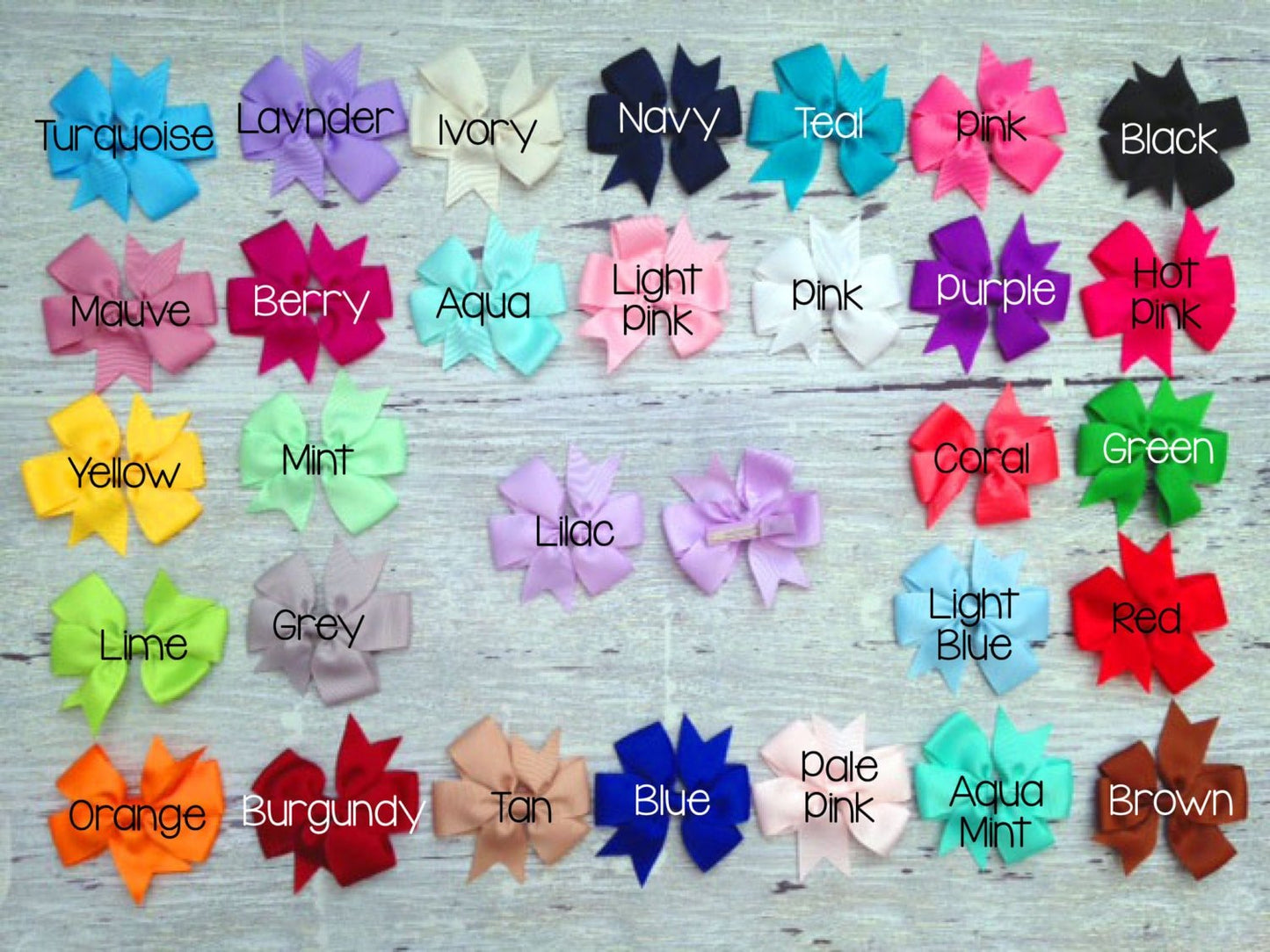 MYSTERY 5 PACK SALE: Hair Bow Hair Clip - Squishy Cheeks