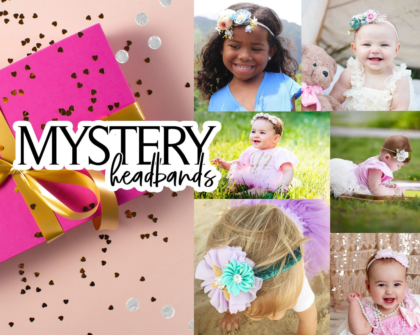 MYSTERY Grab Bag SALE! Flower Baby Headbands - Squishy Cheeks