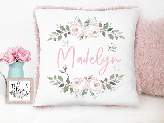 New Baby Girl Personalized Floral Gift Set - Squishy Cheeks