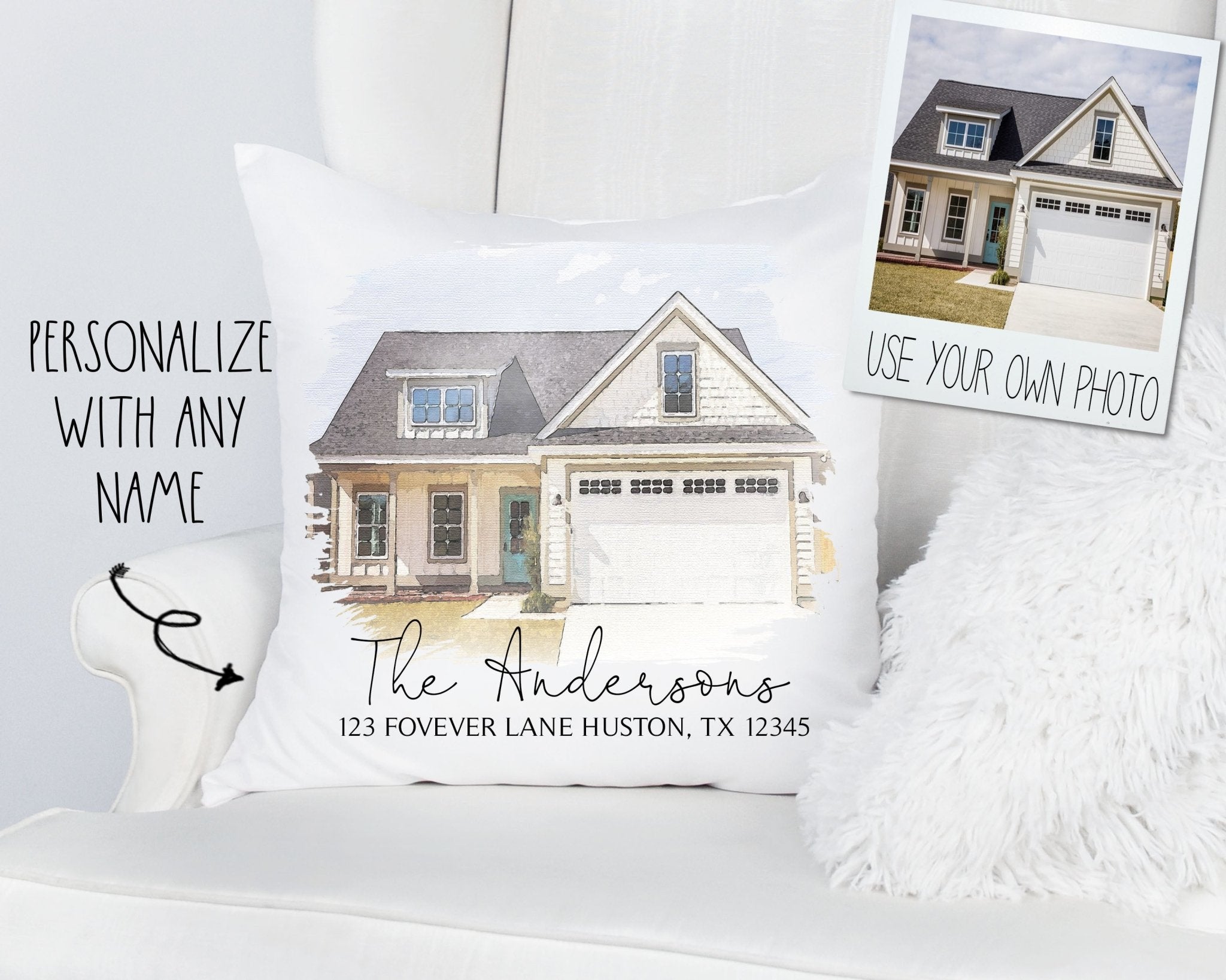 It's Good To Be Home Customized Photo Pillow