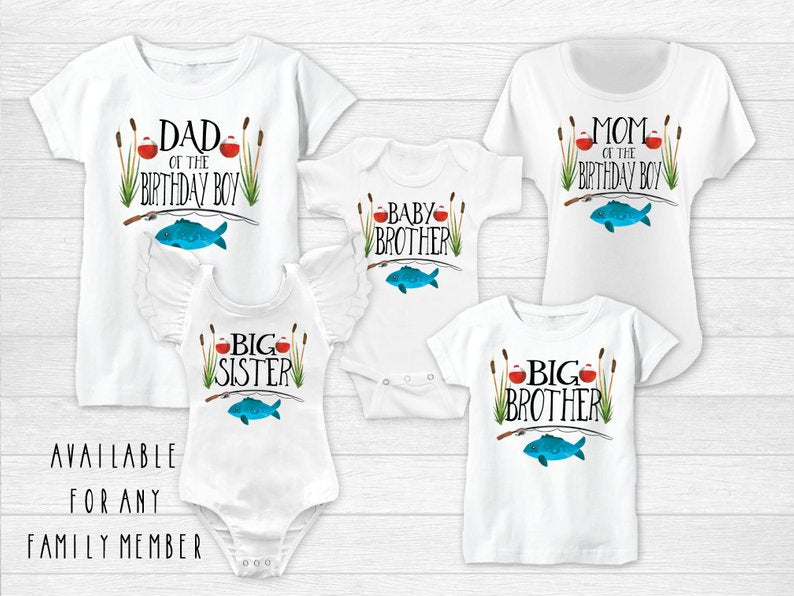 O-Fish Birthday Fish Matching Family Shirts – Squishy Cheeks