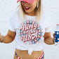 Party in the USA Retro Patriotic Shirt American Flag Shirt or Tank - Squishy Cheeks