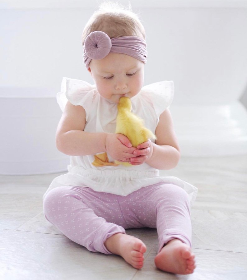 Pastel Spring Donut Knot Turban Headband - Squishy Cheeks